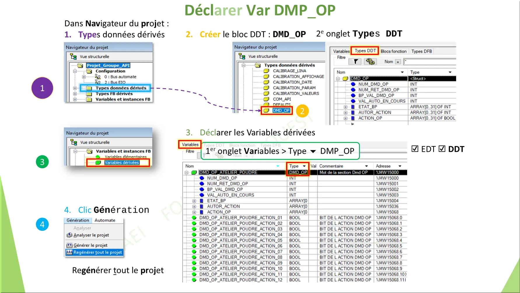 Déclarer Var DMP_OP